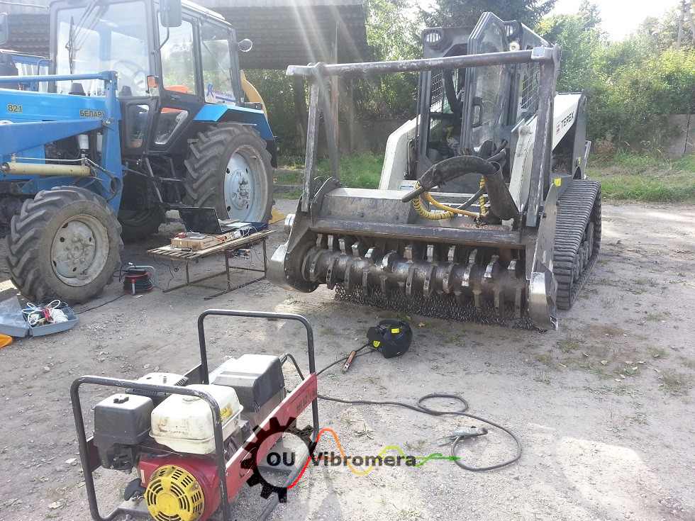 Auswuchten eines Mulcher-Rotors mit dem Balanset-1 Gerät